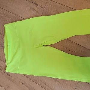 Athleta ultimate stash pocket neon green